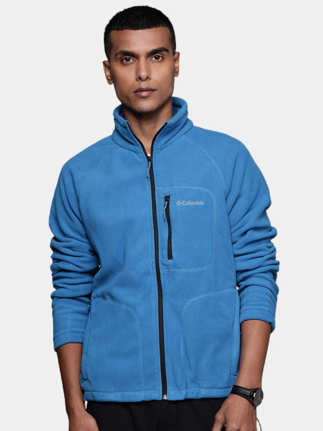 Columbia Men Blue Fast Trek II Full Zip Fleece - Image 8