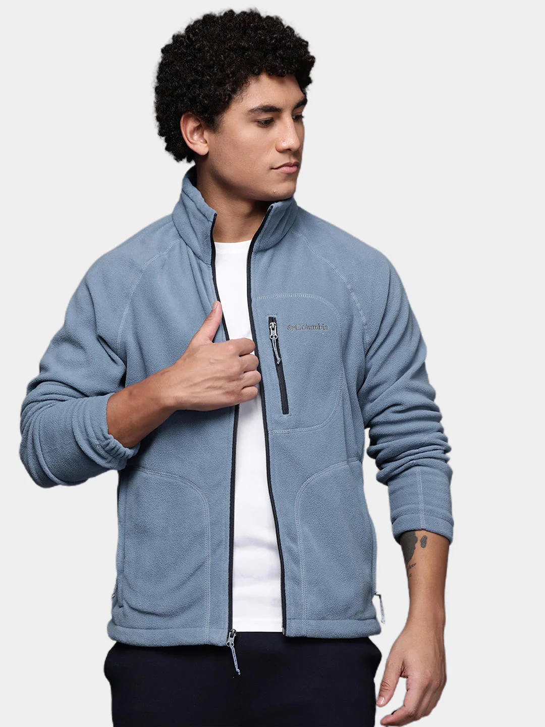 Columbia Men Blue Fast Trek II Full Zip Fleece - Image 9