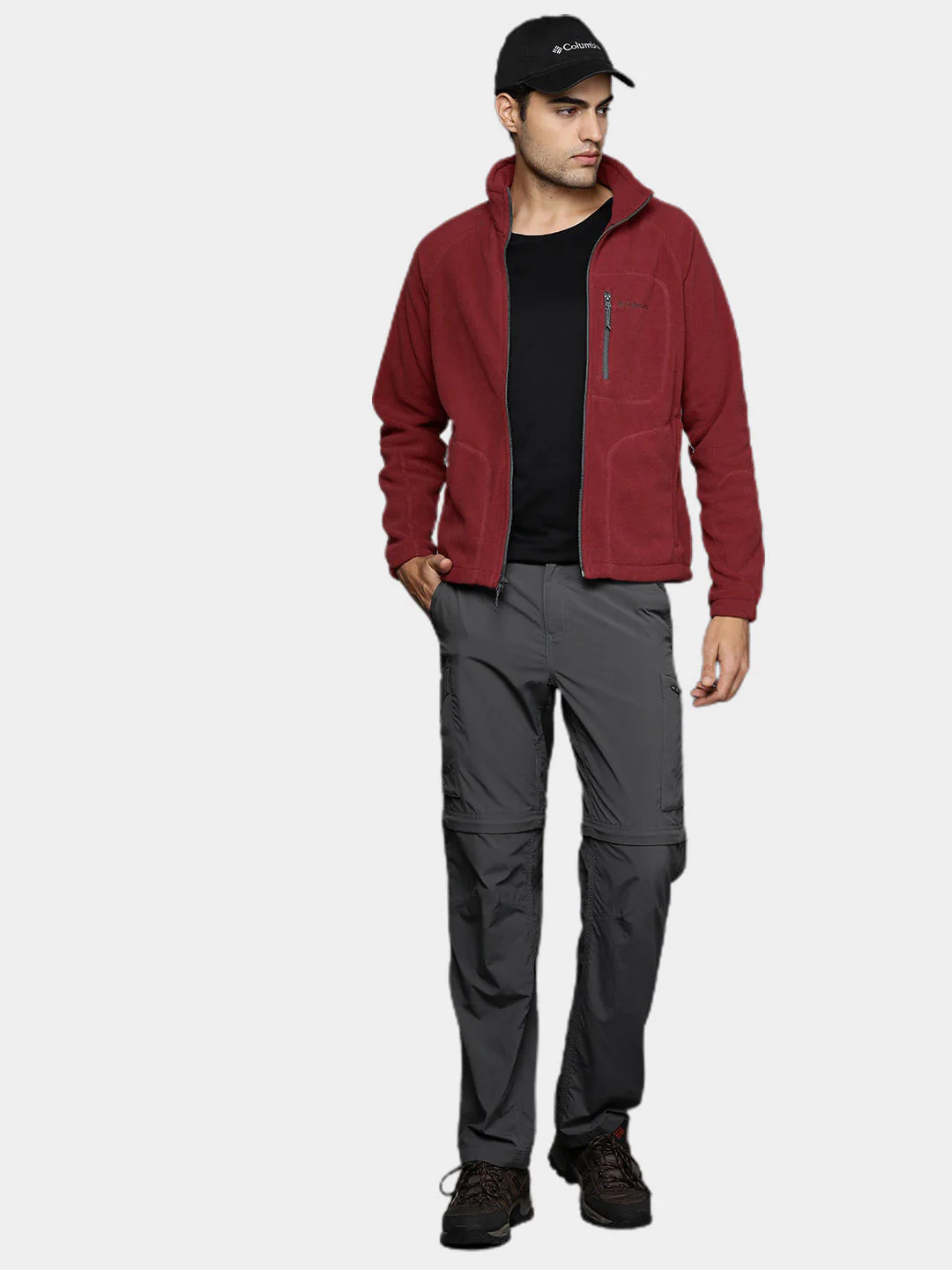 Columbia Men Pink Fast Trek II Full Zip Fleece - Image 10