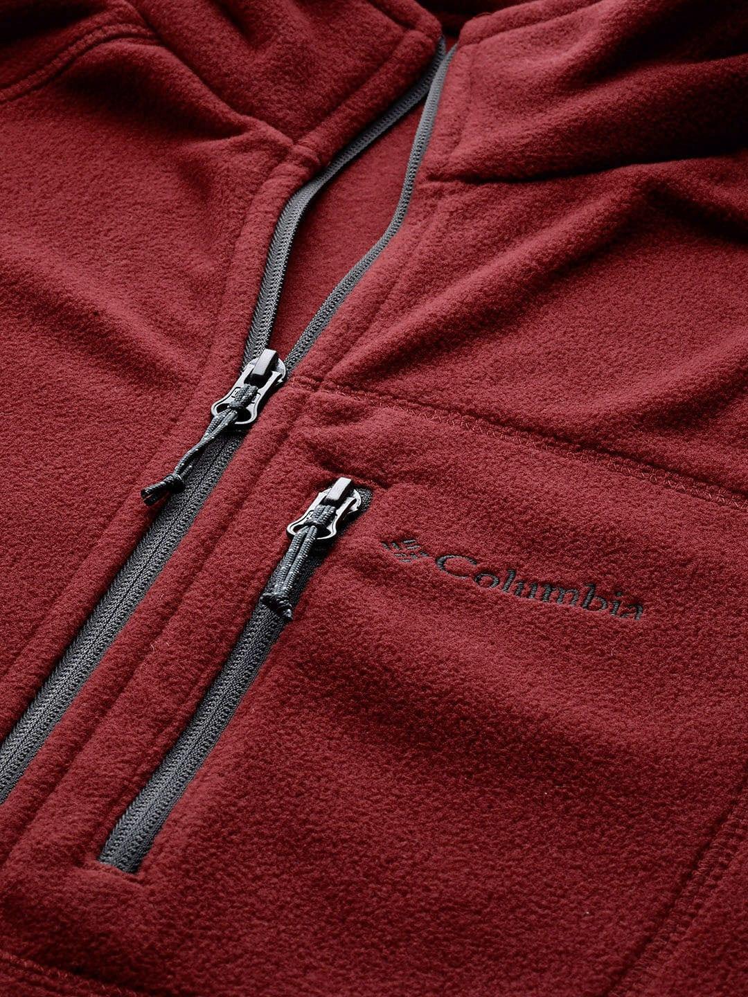 Columbia Men Pink Fast Trek II Full Zip Fleece - Image 5