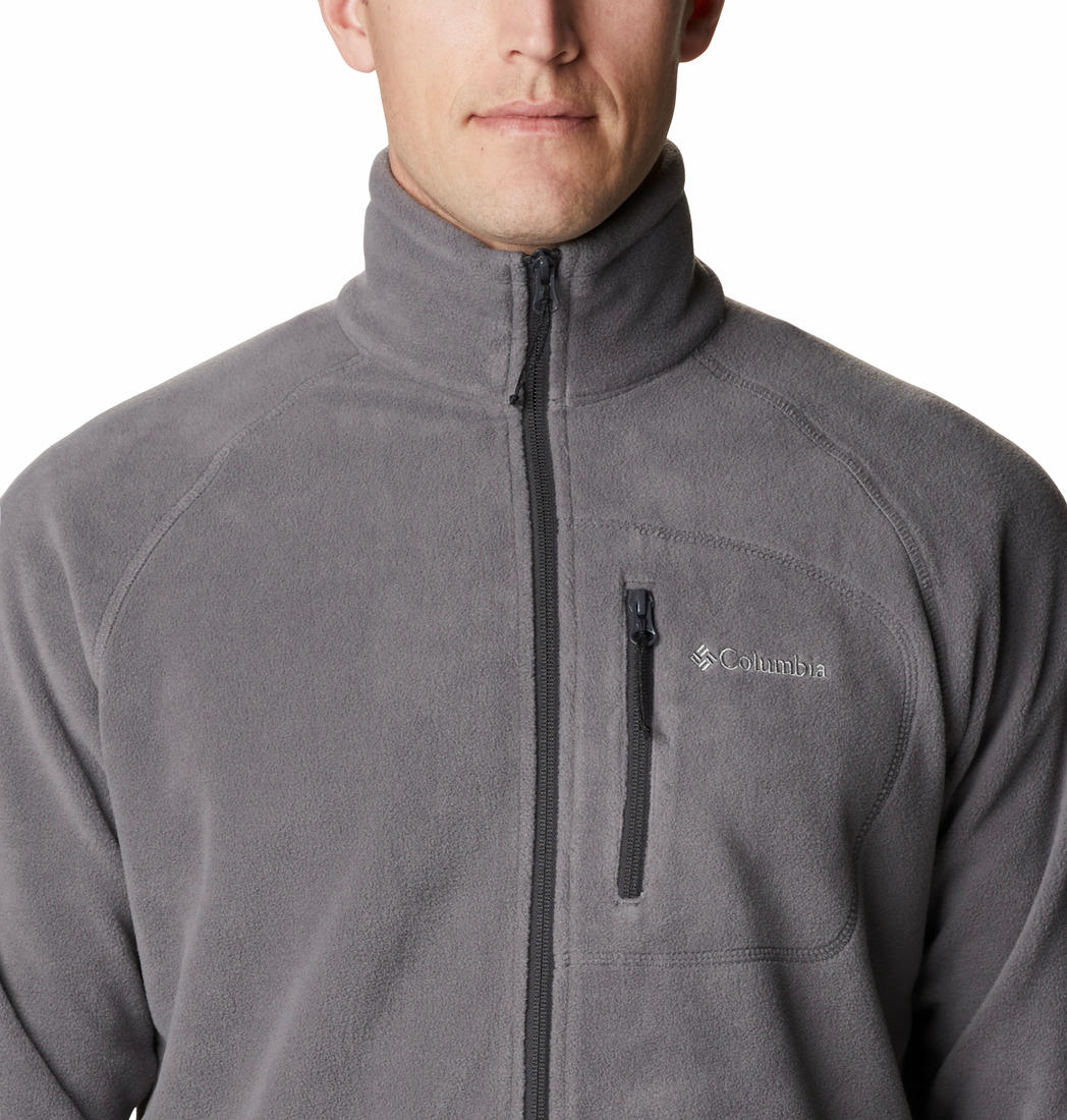 Columbia Men Grey Fast Trek II Full Zip Fleece - Image 4