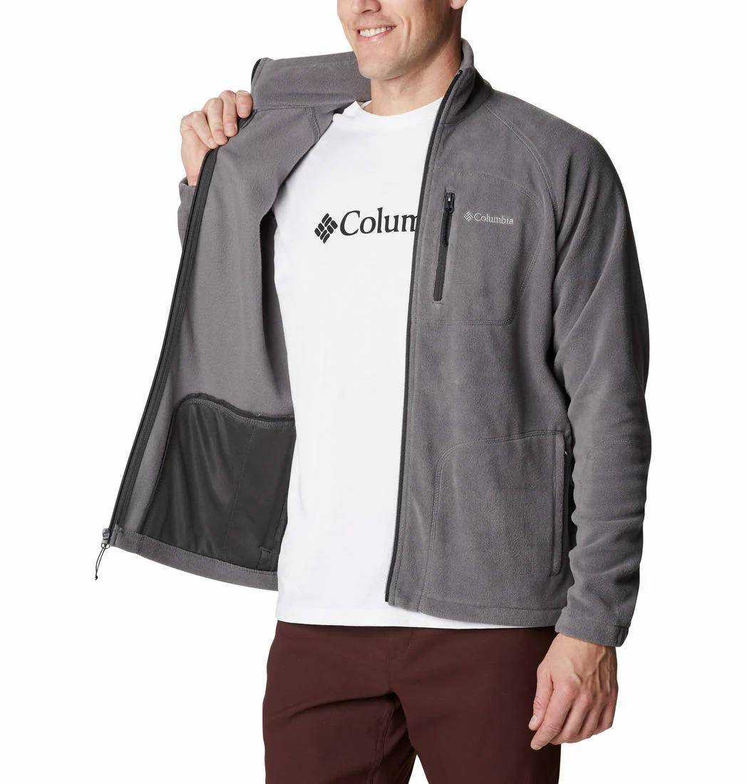 Columbia Men Grey Fast Trek II Full Zip Fleece - Image 5