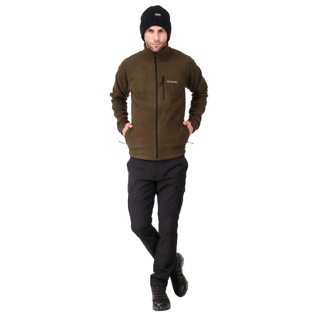 Columbia Men Olive Fast Trek II Full Zip Fleece - Image 2