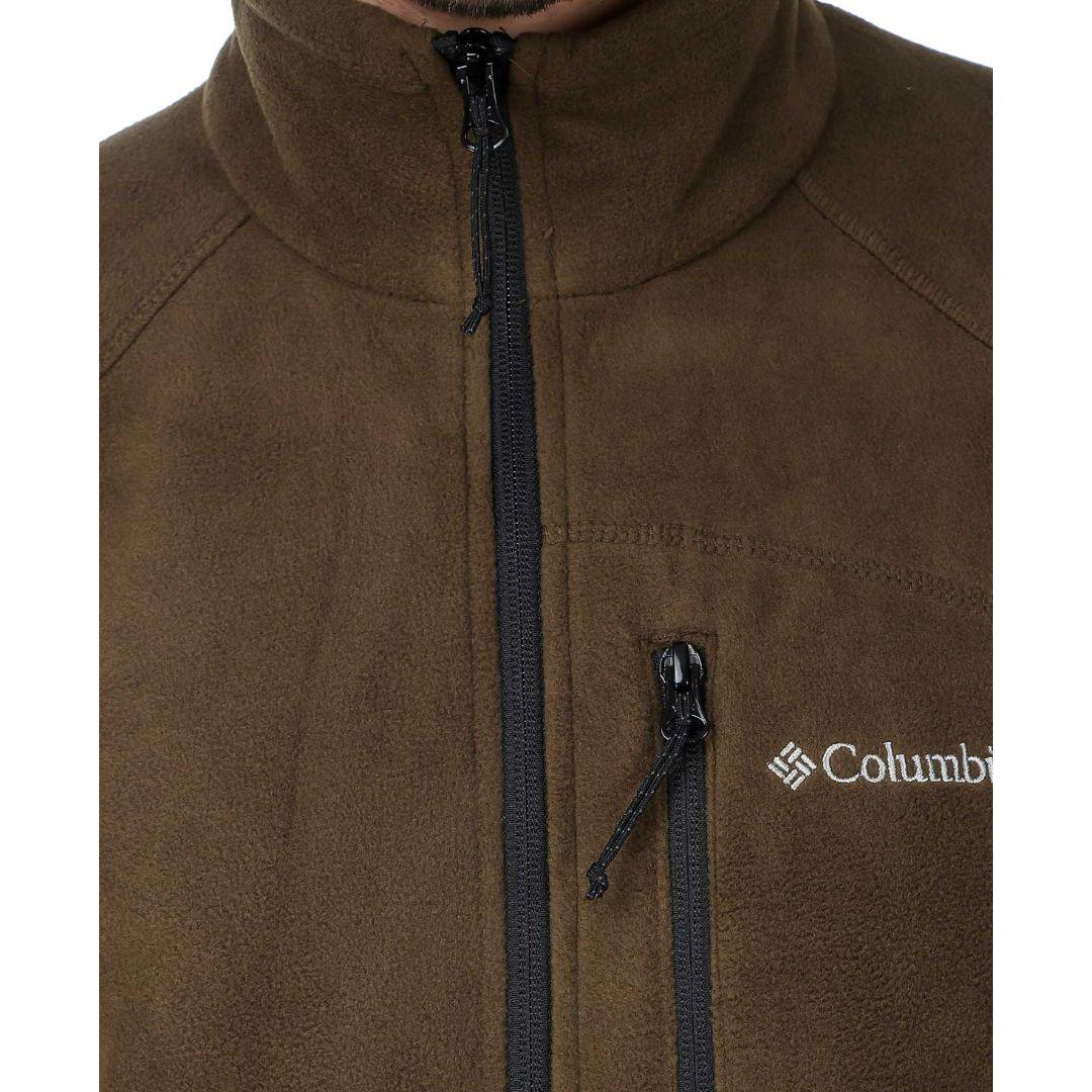 Columbia Men Olive Fast Trek II Full Zip Fleece - Image 4