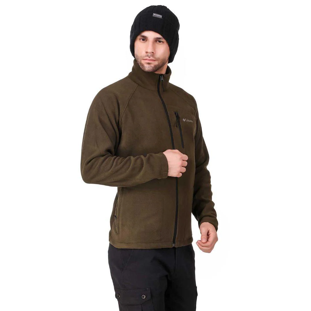 Columbia Men Olive Fast Trek II Full Zip Fleece - Image 6