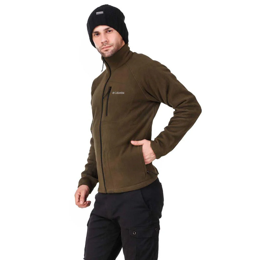 Columbia Men Olive Fast Trek II Full Zip Fleece - Image 7