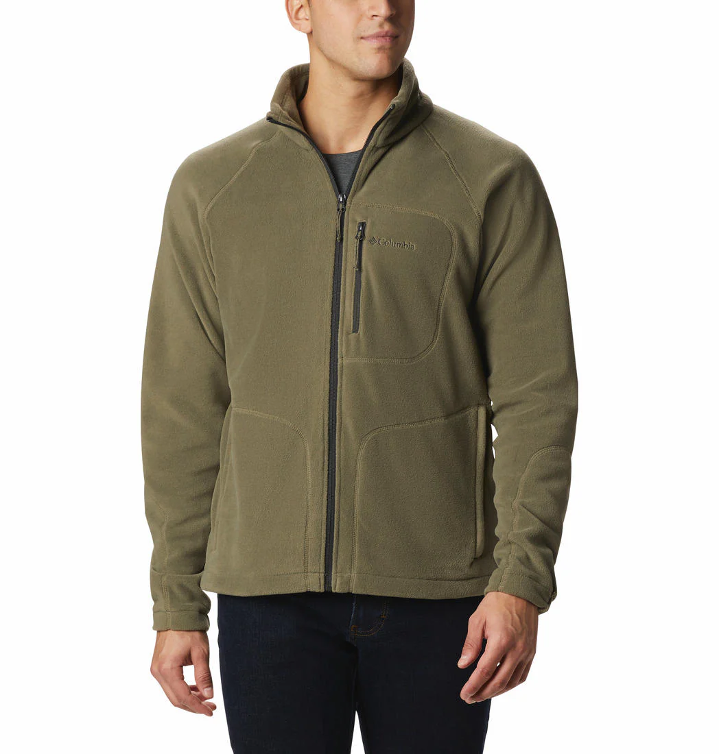 Columbia Men Green Fast Trek II Full Zip Fleece