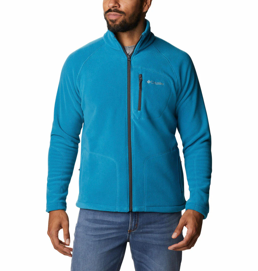 Columbia Men Blue Fast Trek II Full Zip Fleece - Image 7