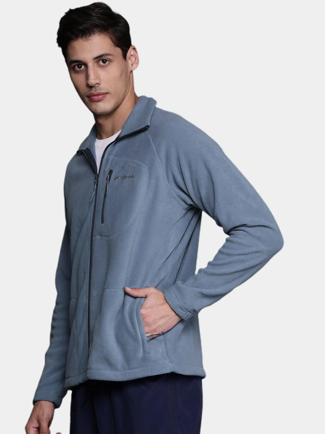Columbia Men Blue Fast Trek II Full Zip Fleece - Image 14