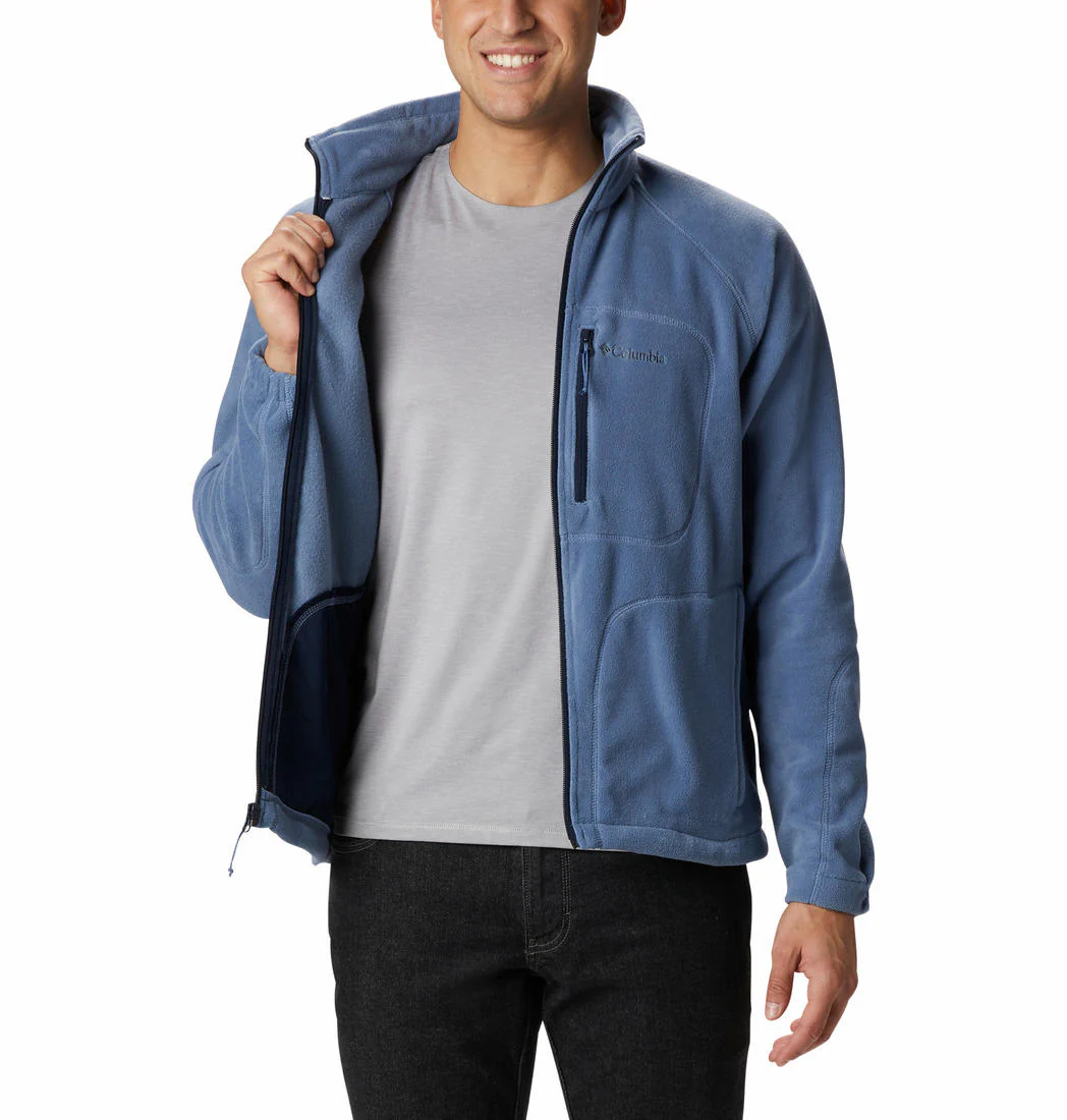 Columbia Men Blue Fast Trek II Full Zip Fleece - Image 5