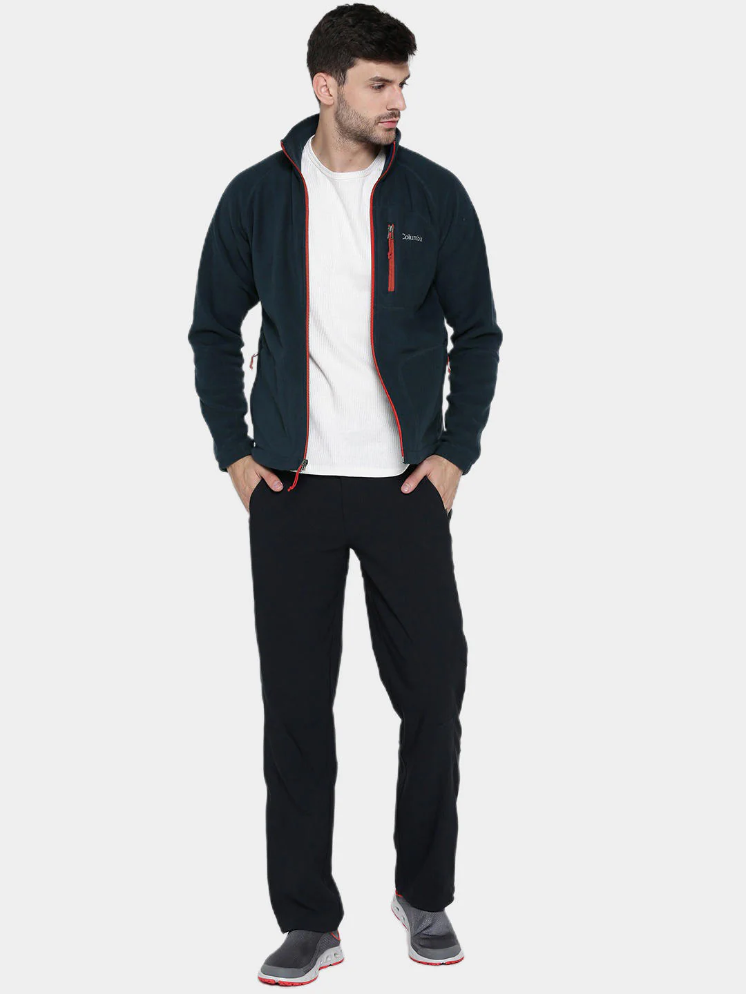 Columbia Men Blue Fast Trek II Full Zip Fleece - Image 4