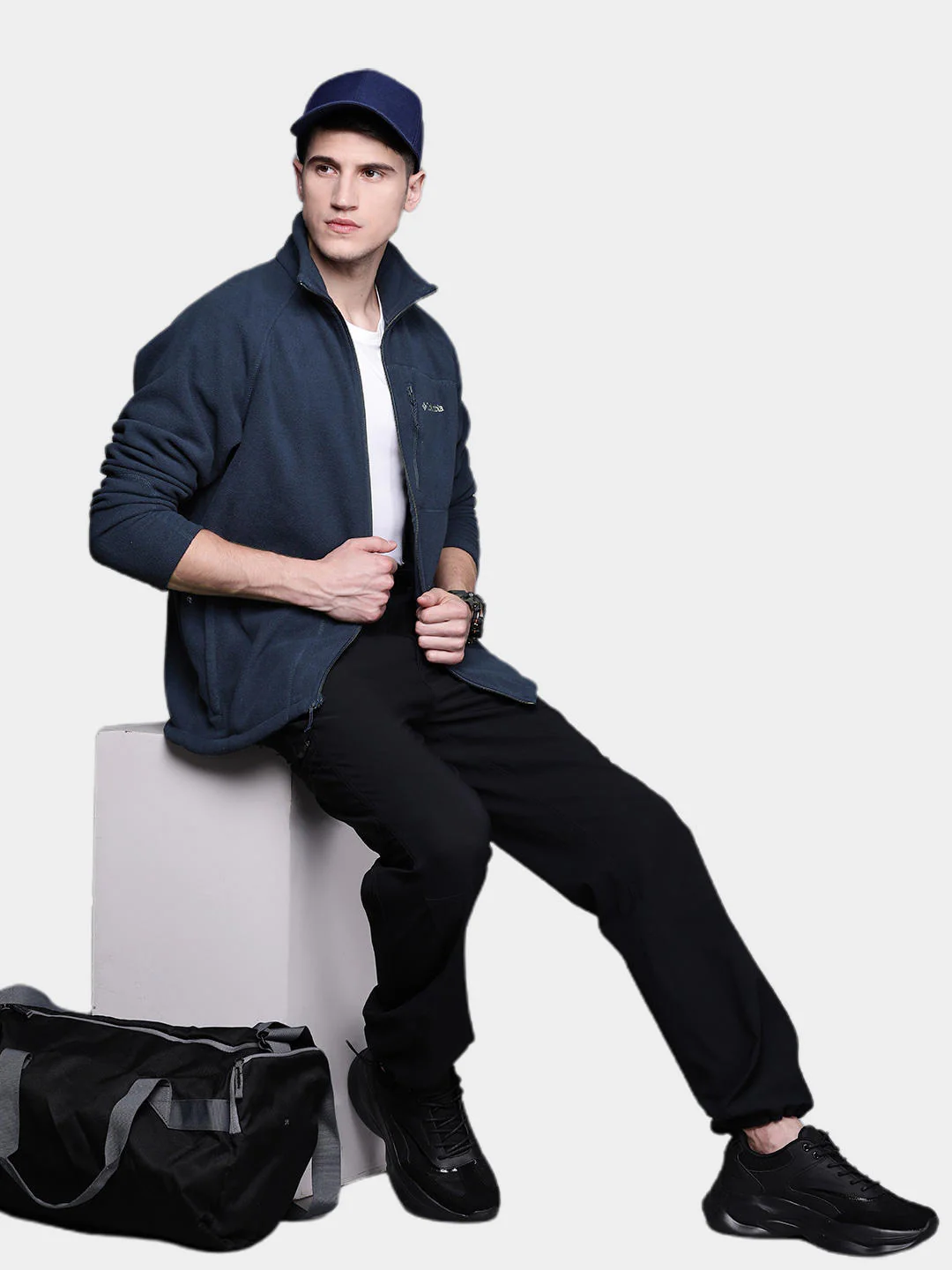 Columbia Men Blue Fast Trek II Full Zip Fleece - Image 10