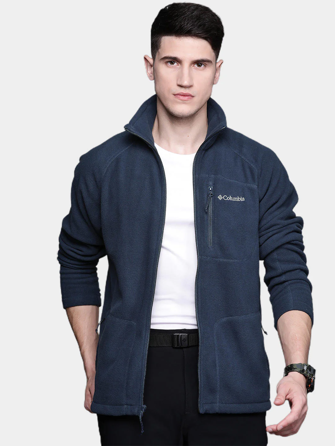 Columbia Men Blue Fast Trek II Full Zip Fleece - Image 11
