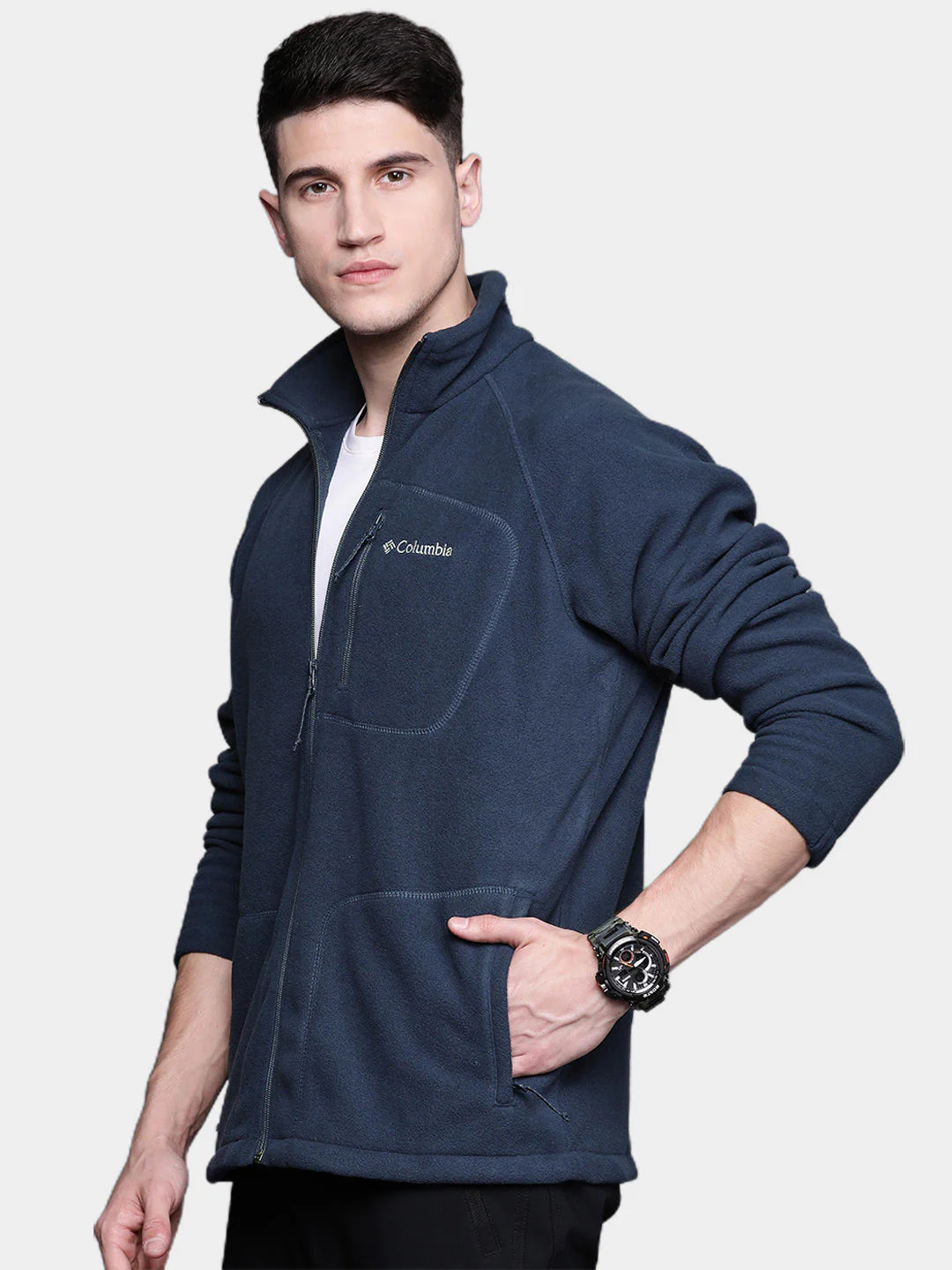 Columbia Men Blue Fast Trek II Full Zip Fleece - Image 13