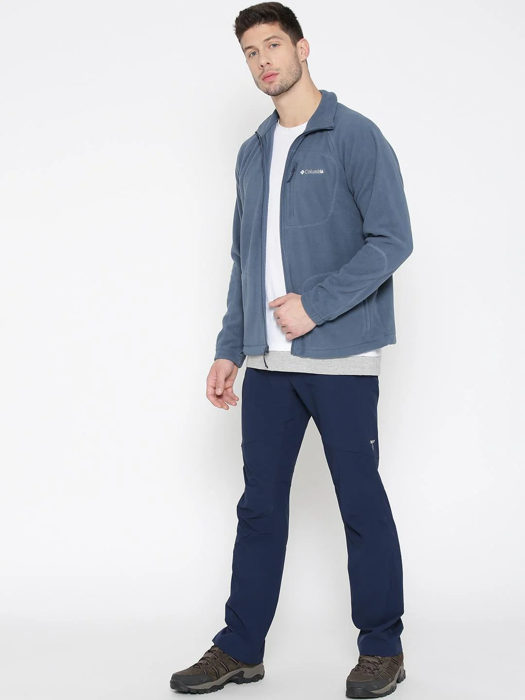 Columbia Men Blue Fast Trek II Full Zip Fleece - Image 5