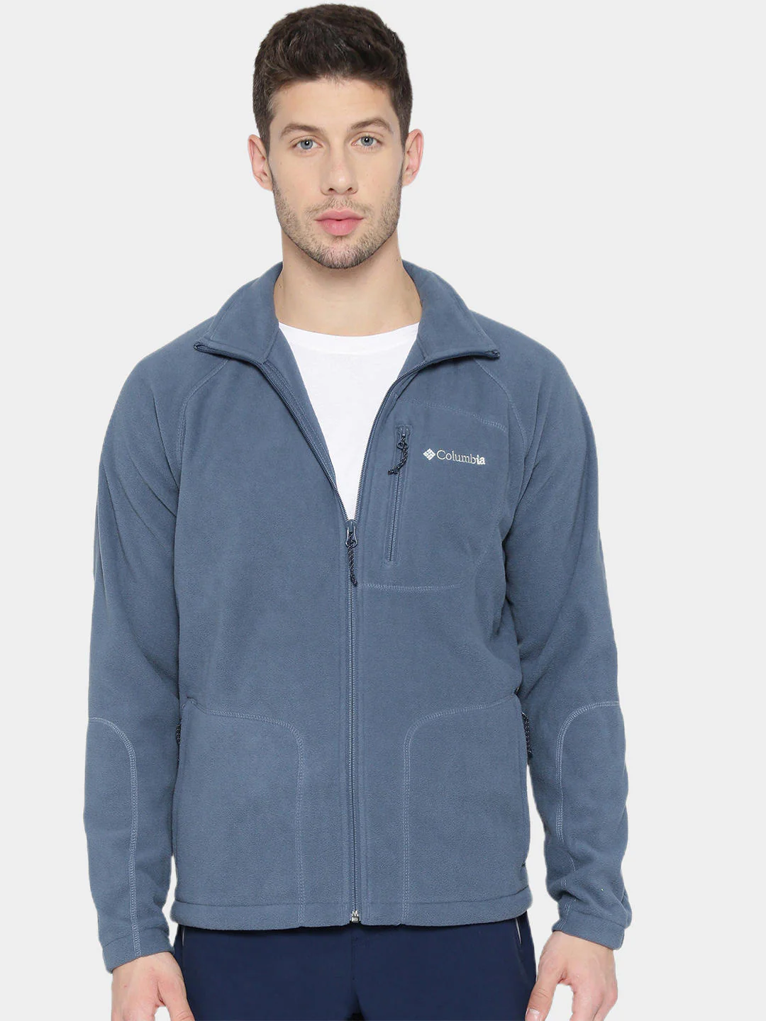 Columbia Men Blue Fast Trek II Full Zip Fleece - Image 8