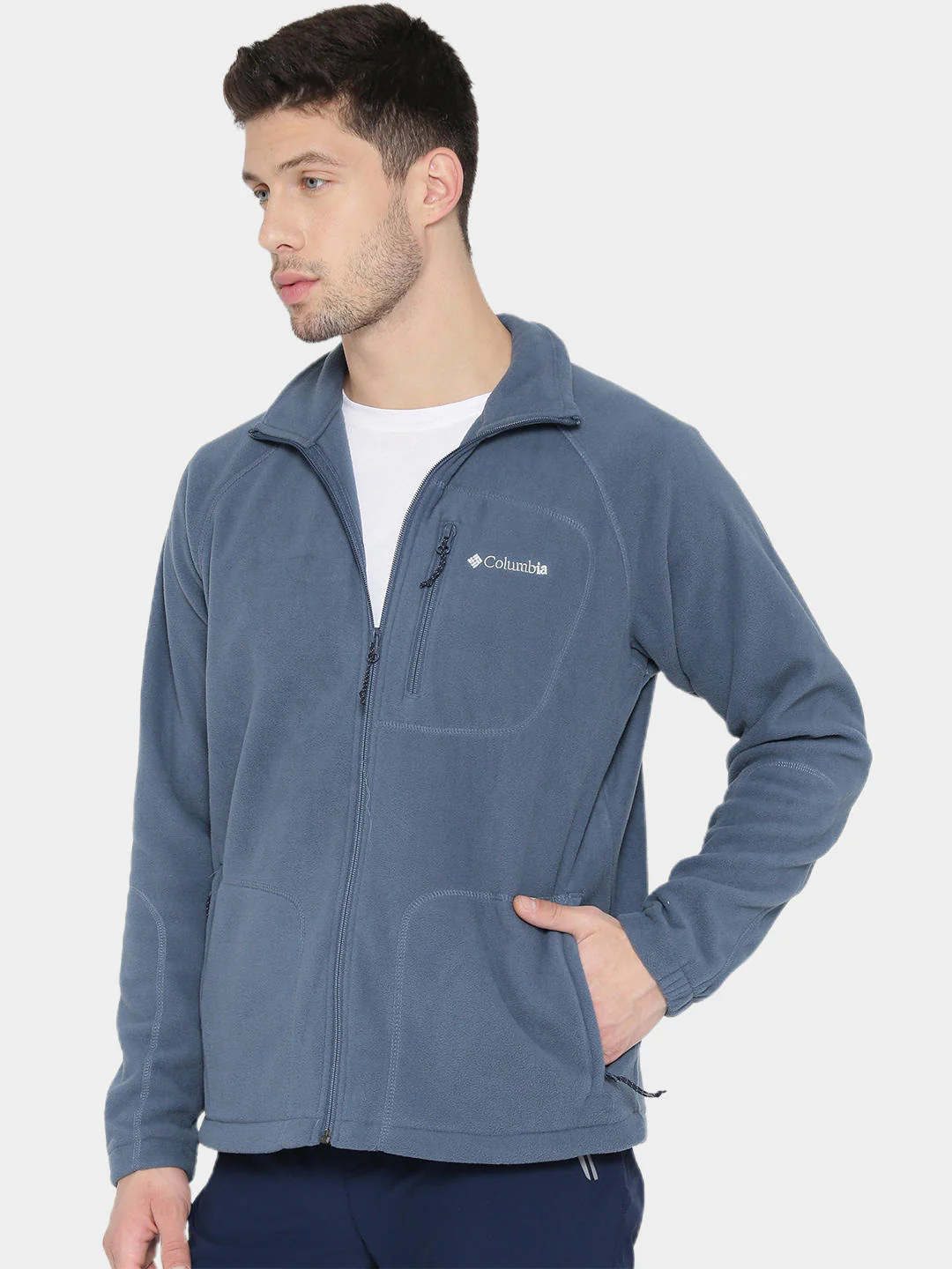 Columbia Men Blue Fast Trek II Full Zip Fleece - Image 9
