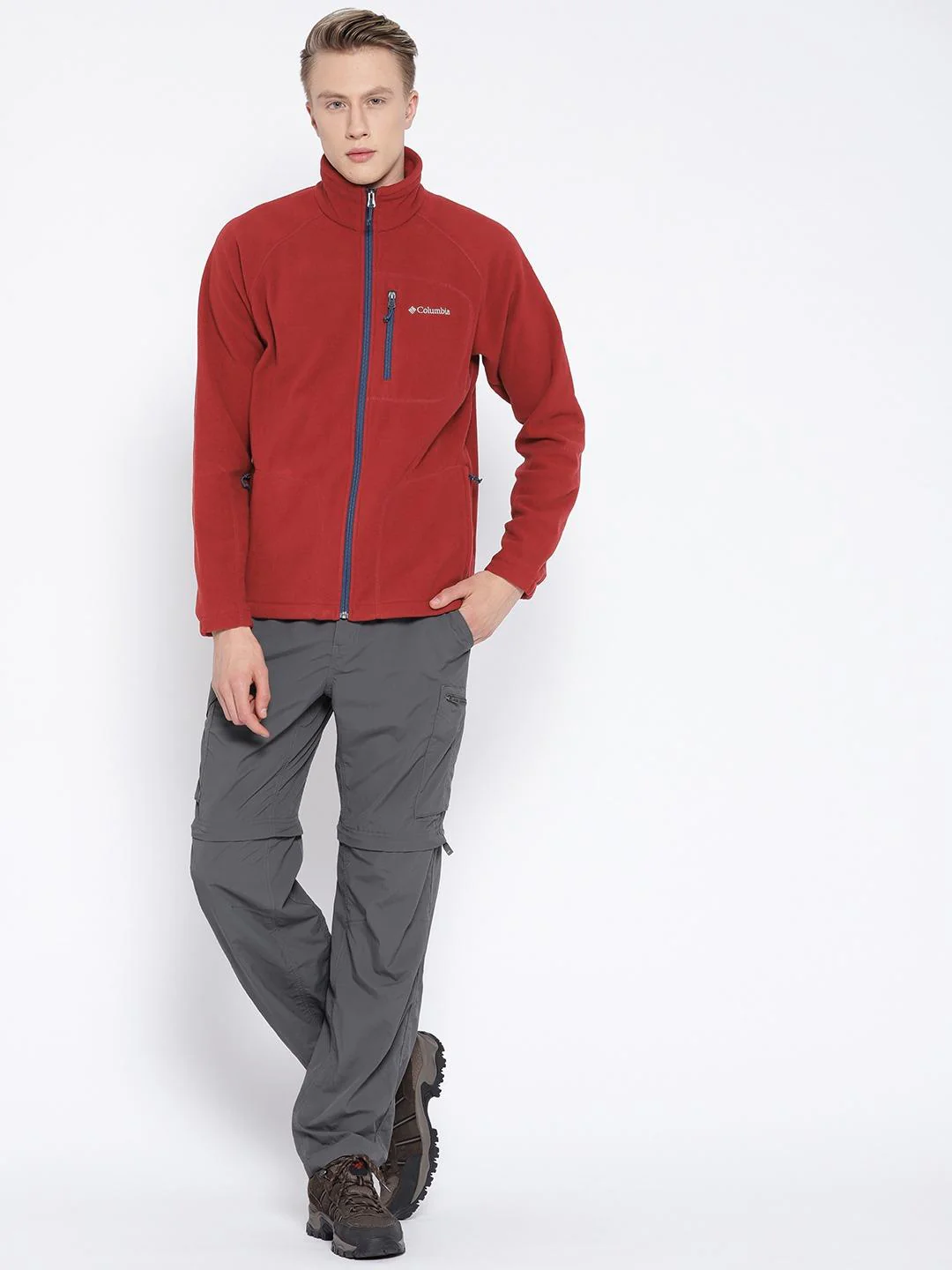 Columbia Men Purple Fast Trek II Full Zip Fleece - Image 5