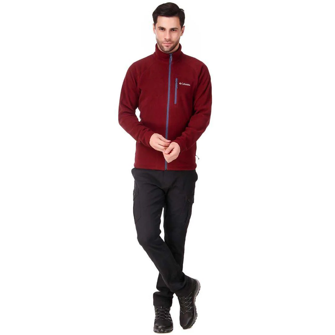 Columbia Men Red Fast Trek II Full Zip Fleece - Image 2