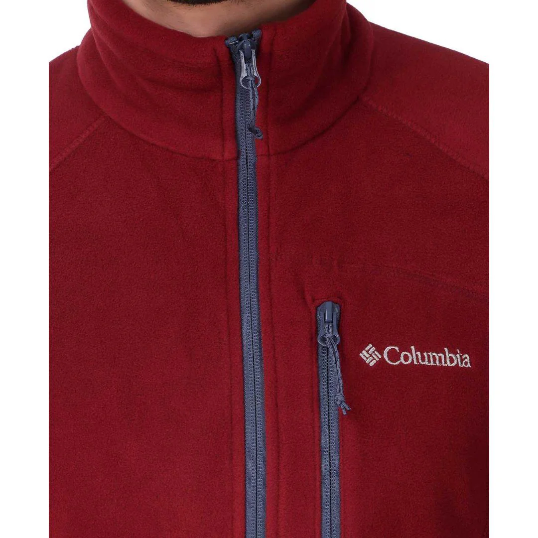 Columbia Men Red Fast Trek II Full Zip Fleece - Image 5
