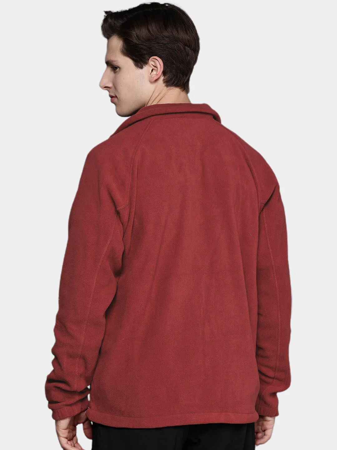 Columbia Men Pink Fast Trek II Full Zip Fleece - Image 13
