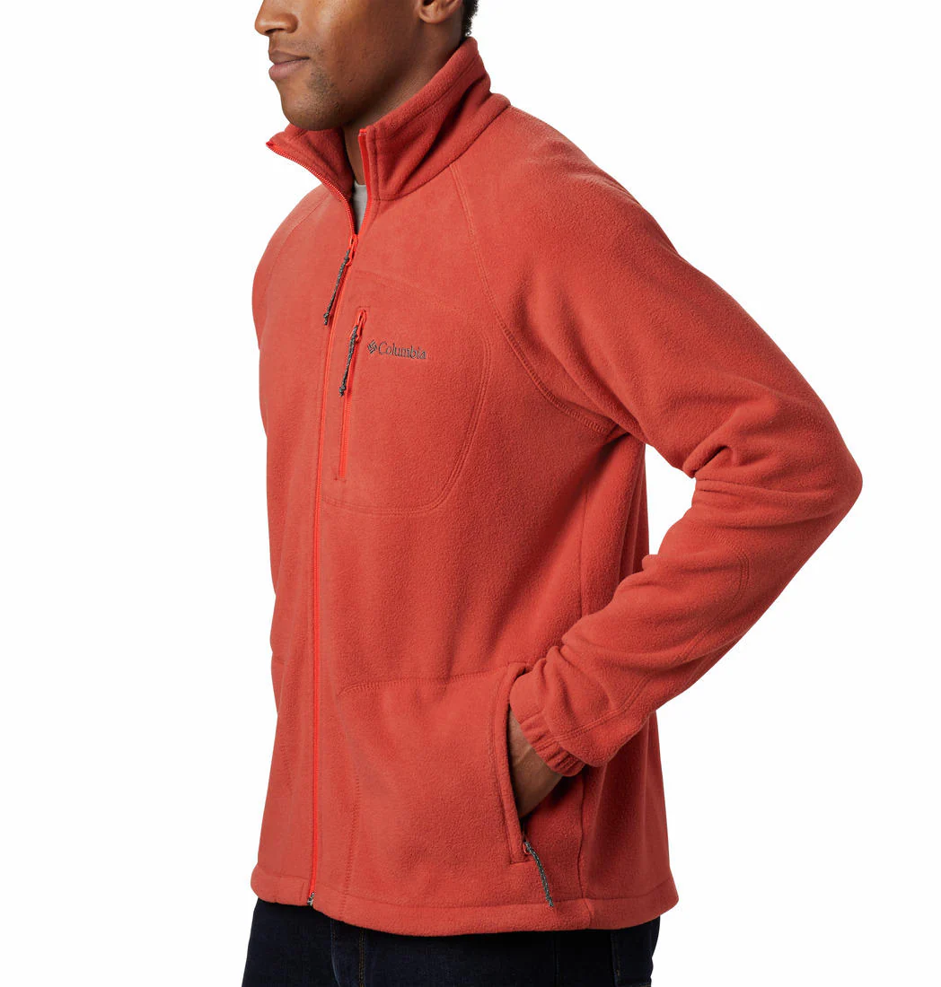 Columbia Men Orange Fast Trek II Full Zip Fleece - Image 5