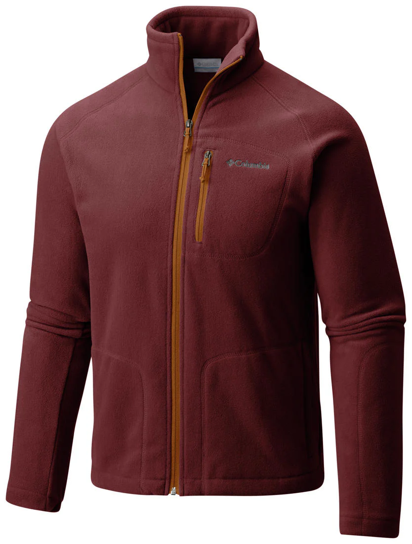 Columbia Men Orange Fast Trek II Full Zip Fleece