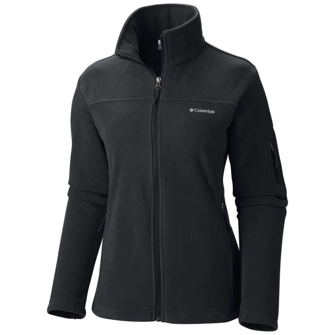 Columbia Women Black Fast Trek II Full Zip Fleece Jacket