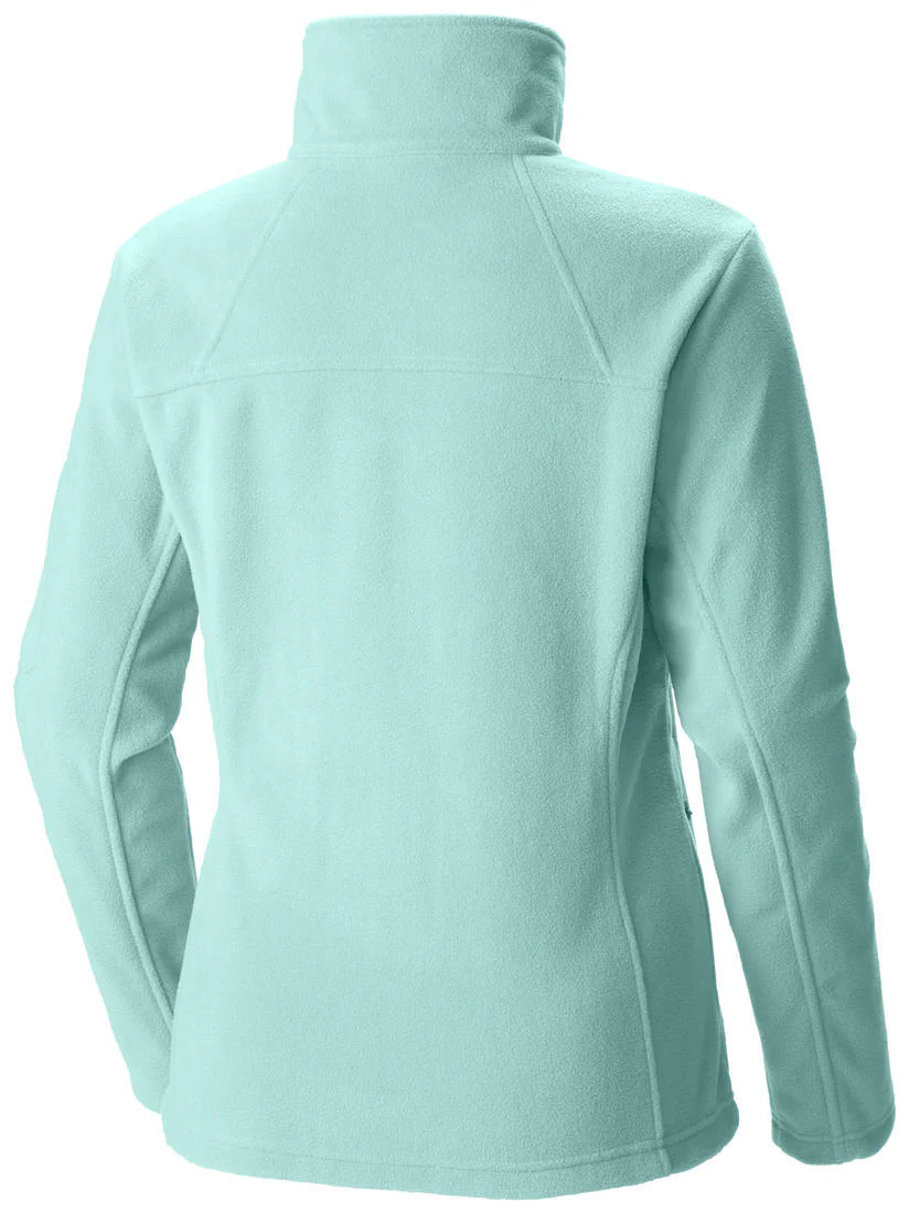 Columbia Women Green Fast Trek II Full Zip Fleece Jacket - Image 2