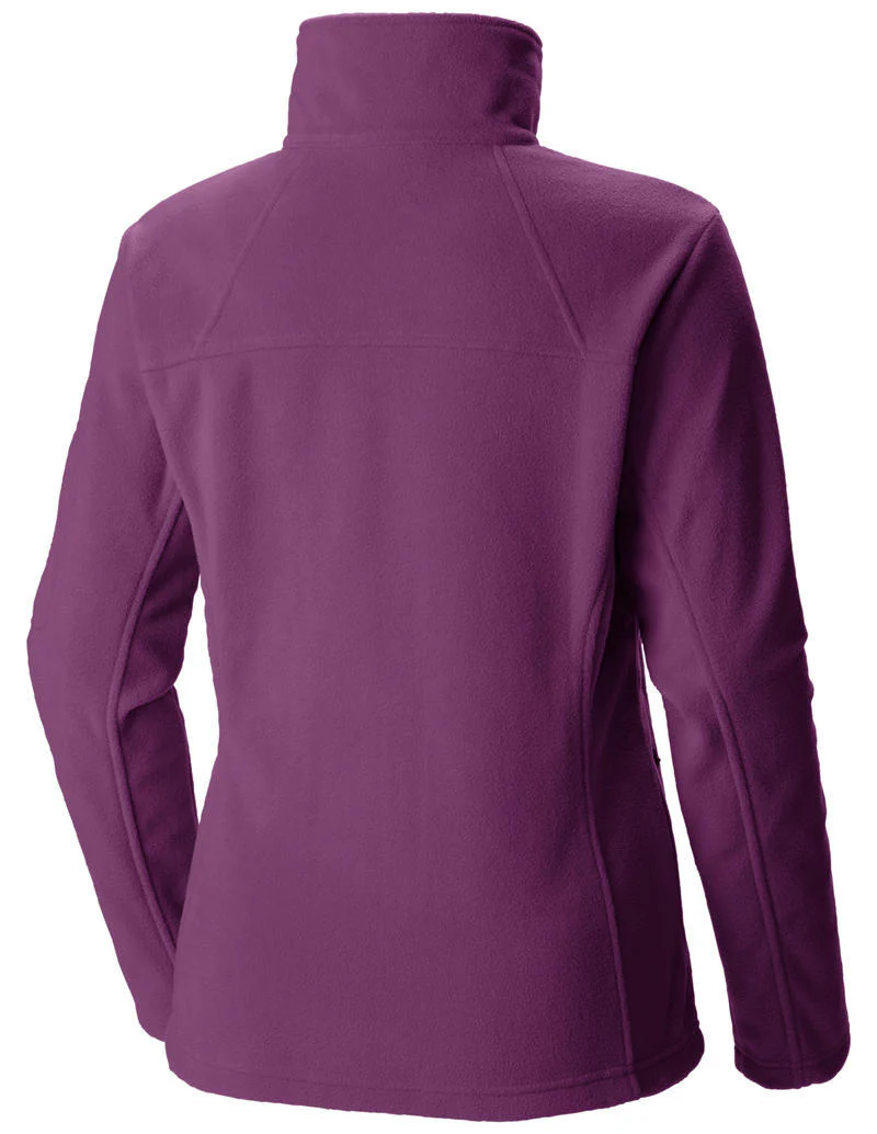 Columbia Women Purple Fast Trek II Full Zip Fleece Jacket - Image 3
