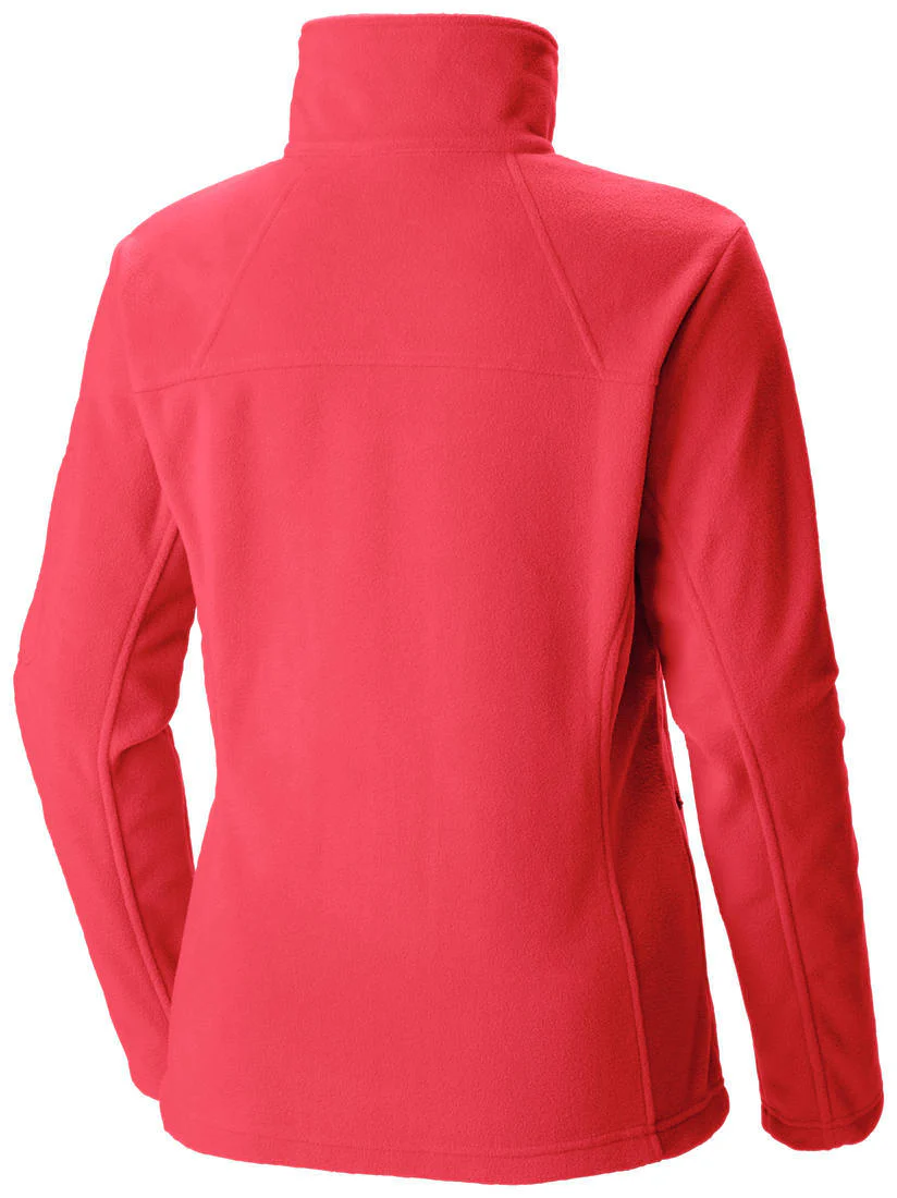Columbia Women Red Fast Trek II Full Zip Fleece Jacket - Image 2