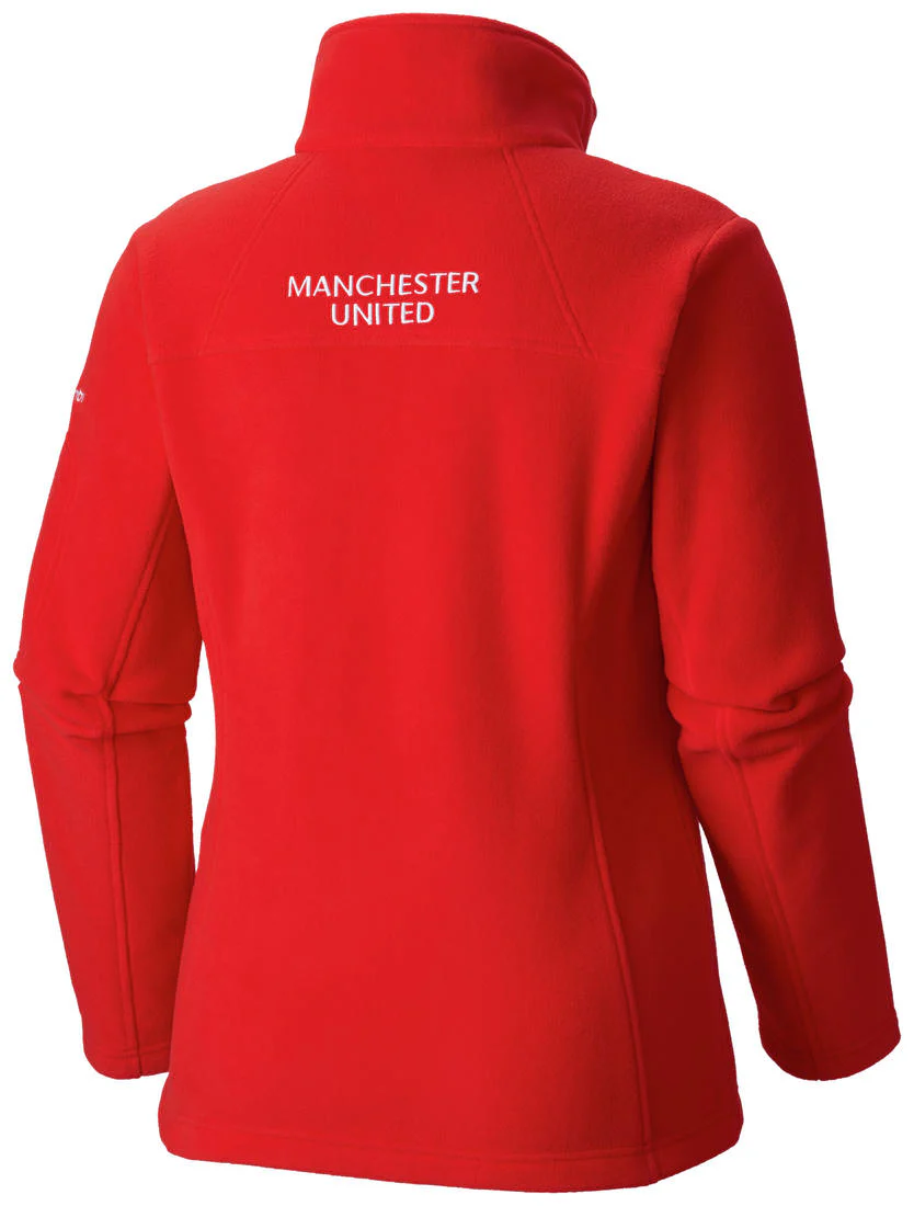 Columbia Women Red Fast Trek II Full Zip Fleece Jacket - Image 2