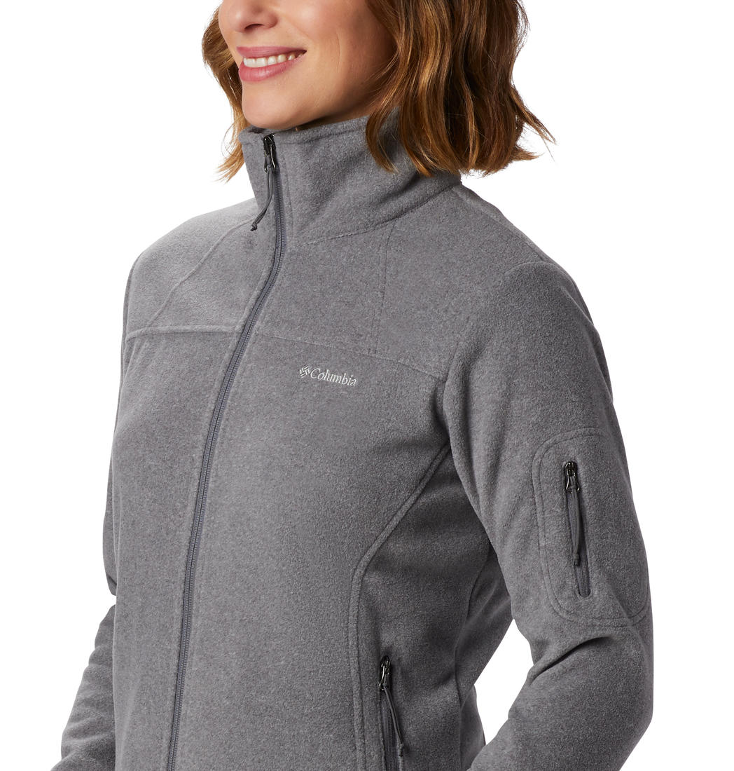 Columbia Women Grey Fast Trek II Jacket - Image 2