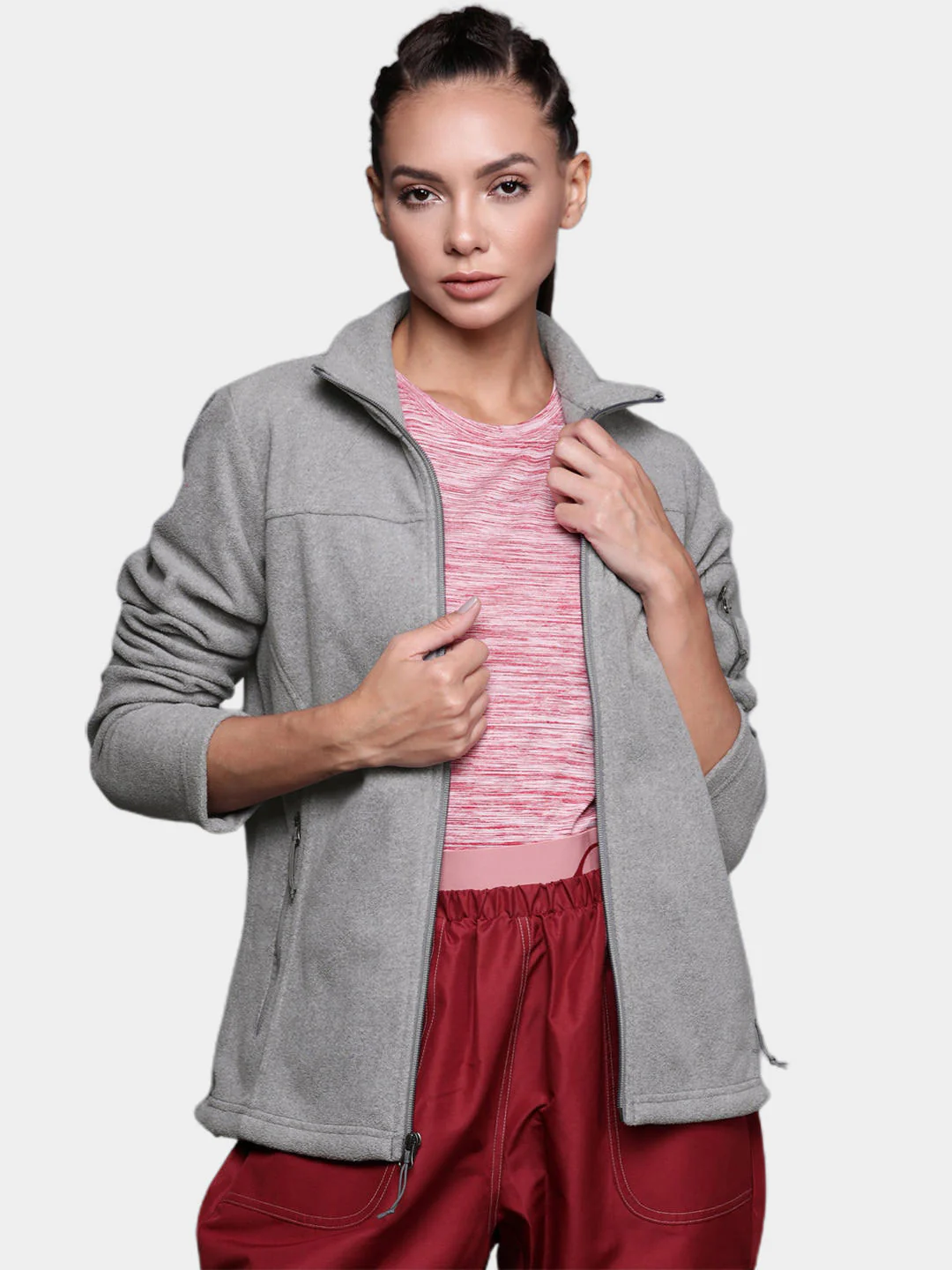 Columbia Women Grey Fast Trek II Jacket - Image 8