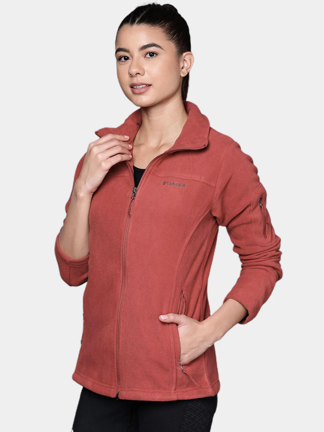 Columbia Women Red Fast Trek II Jacket - Image 14