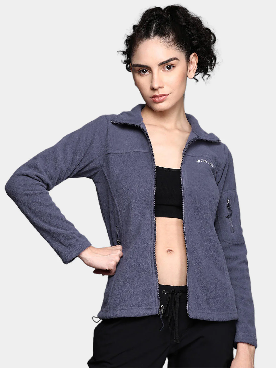 Columbia Women Navy Blue Fast Trek II Jacket - Image 6