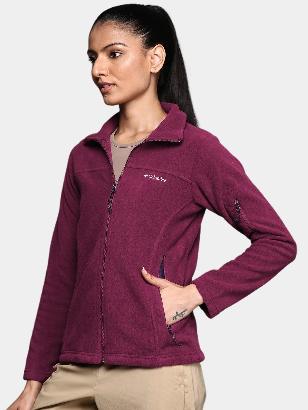 Columbia Women Purple Fast Trek II Jacket - Image 10