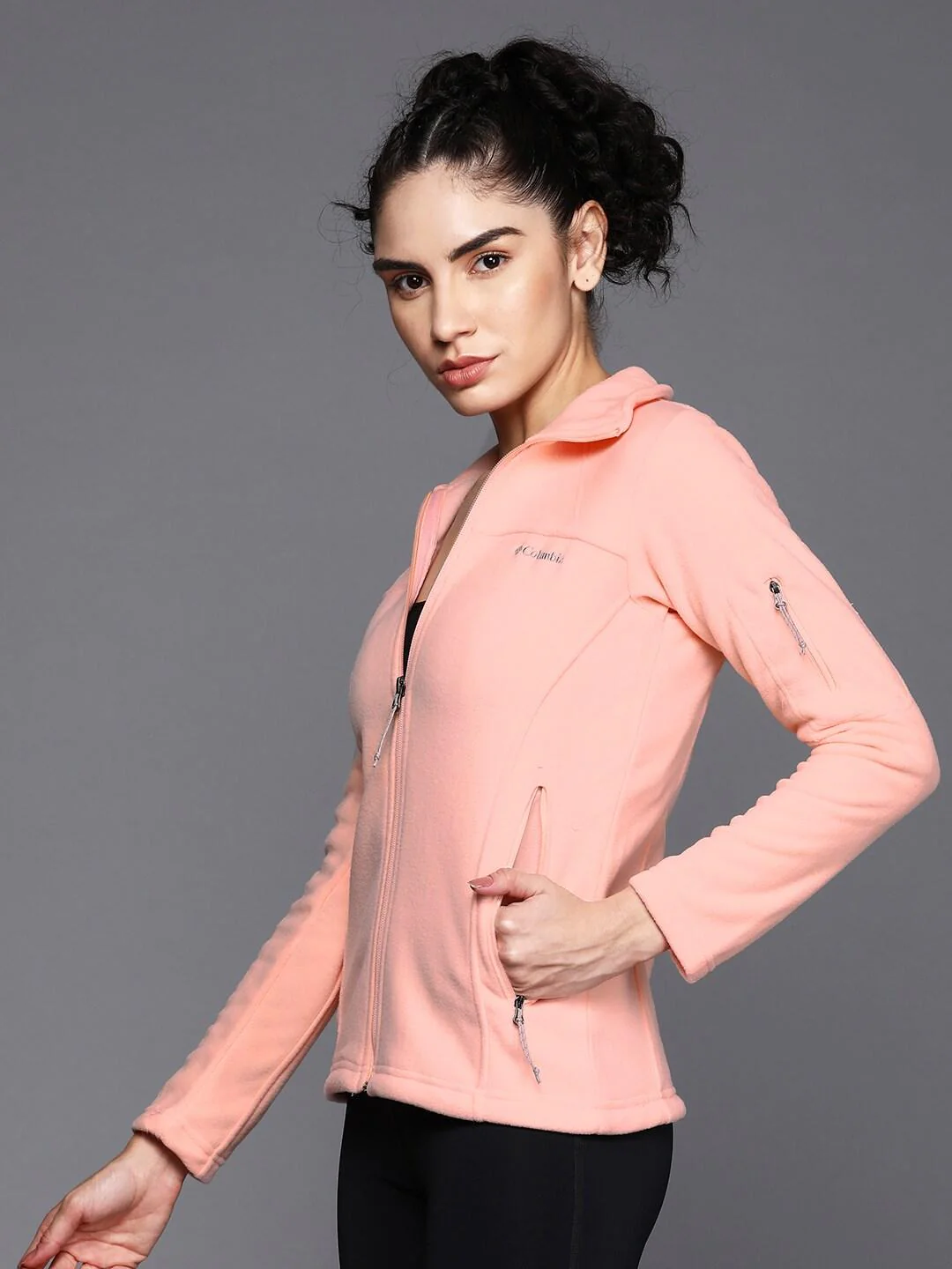 Columbia Women Peach Fast Trek II Jacket - Image 3