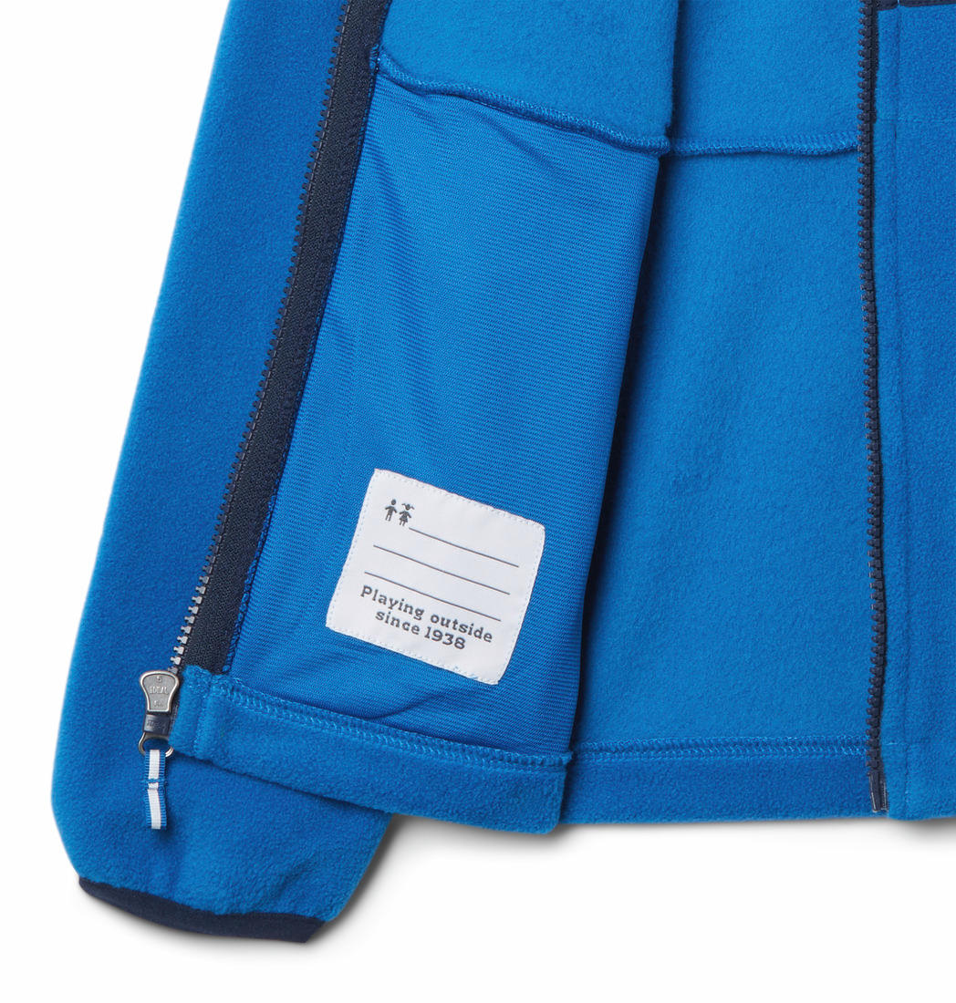 Columbia Kids Unisex Blue Fast Trek III Fleece Full Zip - Image 4