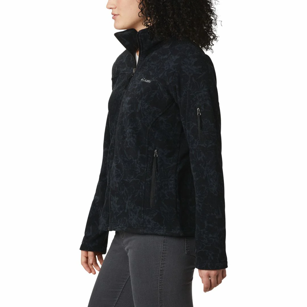 Columbia Women Black Fast Trek Printed Jkt - Image 5