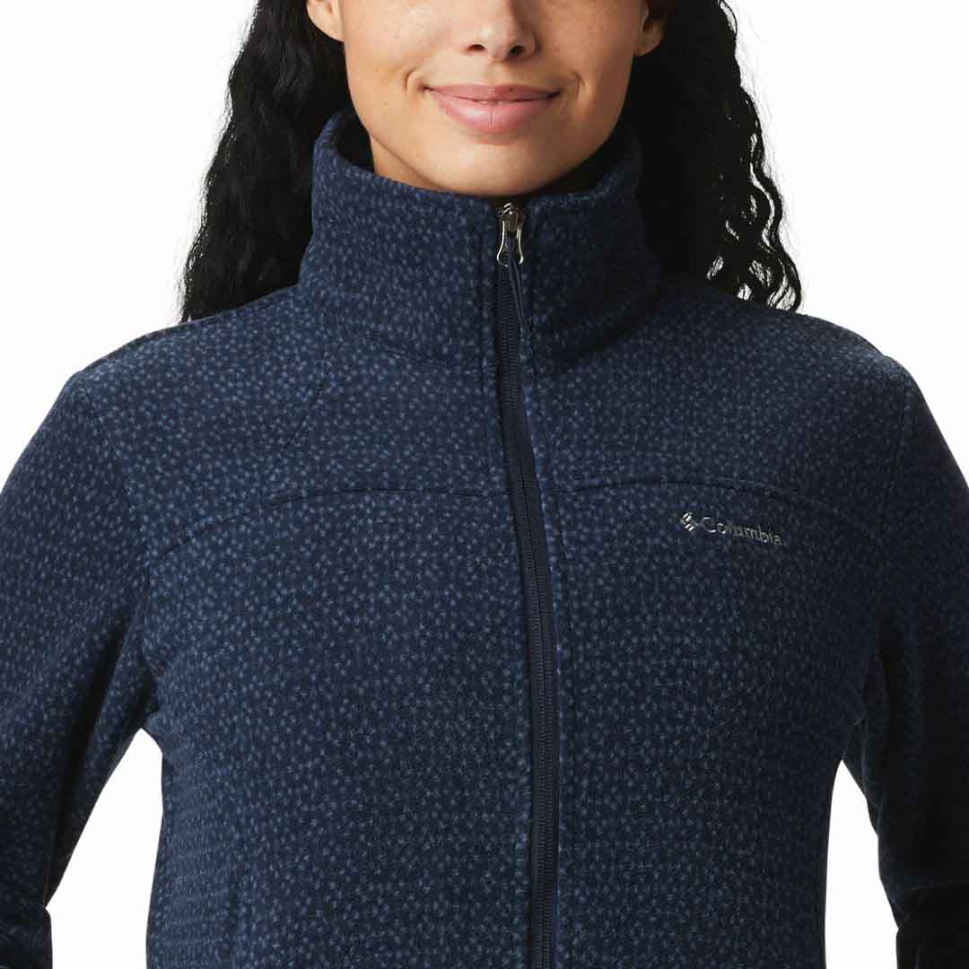Columbia Women Blue Fast Trek Printed Jkt - Image 2