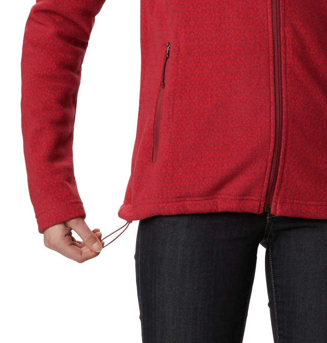 Columbia Women Red Fast Trek Printed Jkt - Image 5