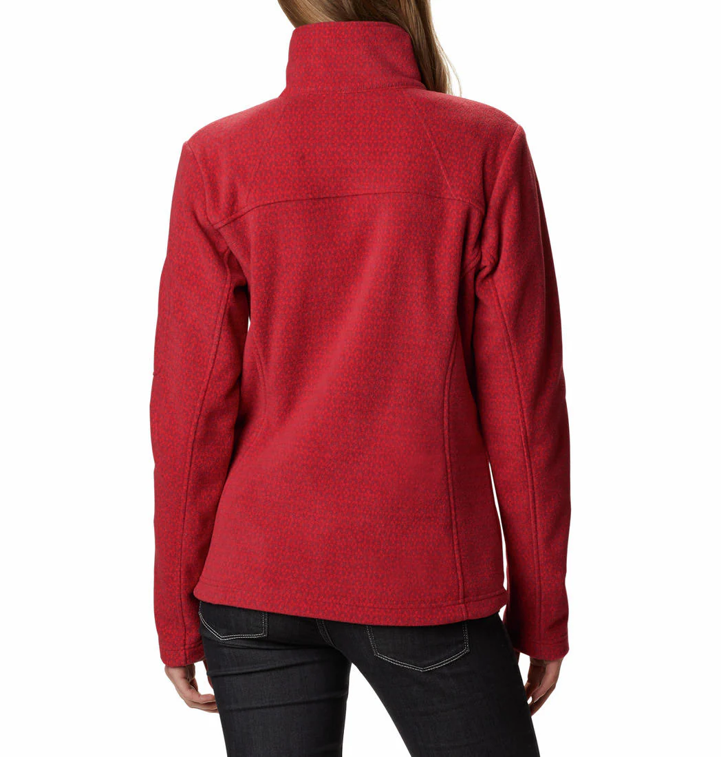 Columbia Women Red Fast Trek Printed Jkt - Image 6