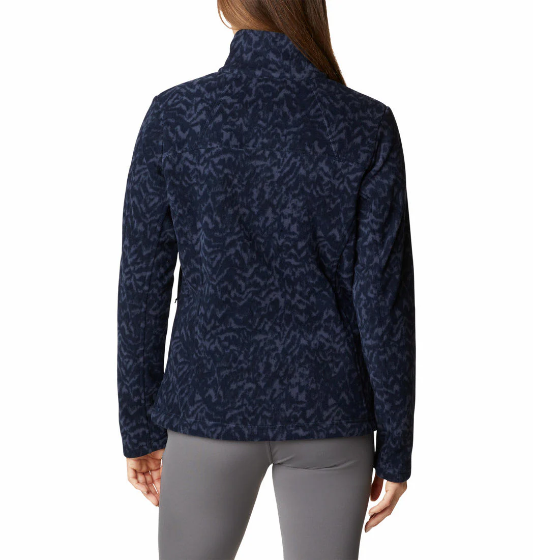 Columbia Women Navy Blue Fast Trek Printed Jkt - Image 7