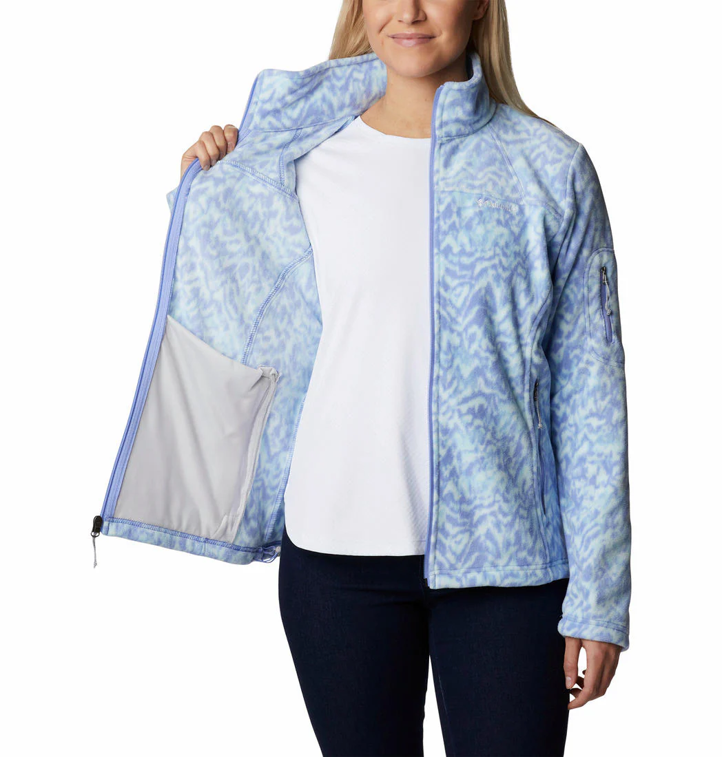 Columbia Women Purple Fast Trek Printed Jkt - Image 3