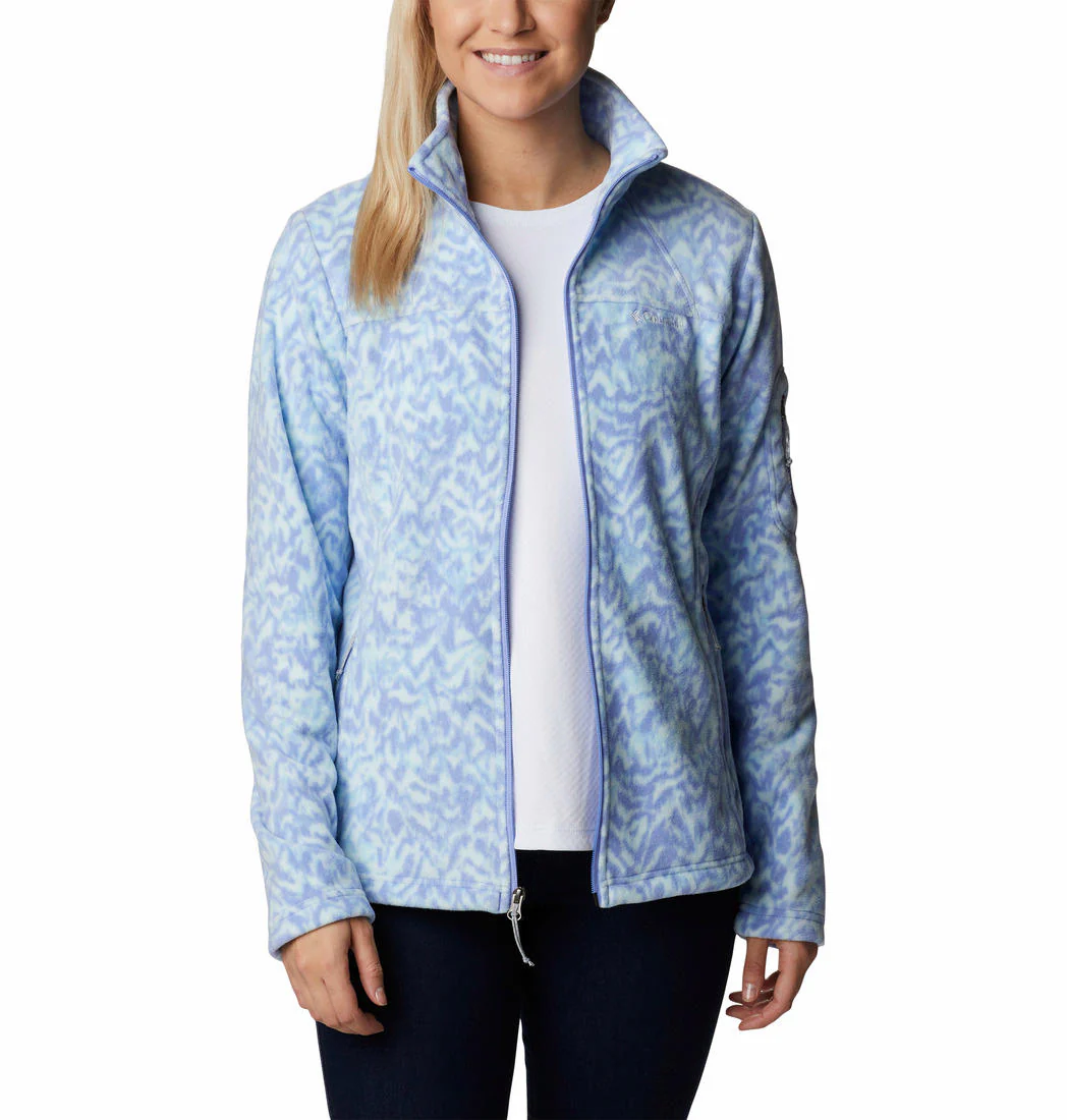 Columbia Women Purple Fast Trek Printed Jkt - Image 5