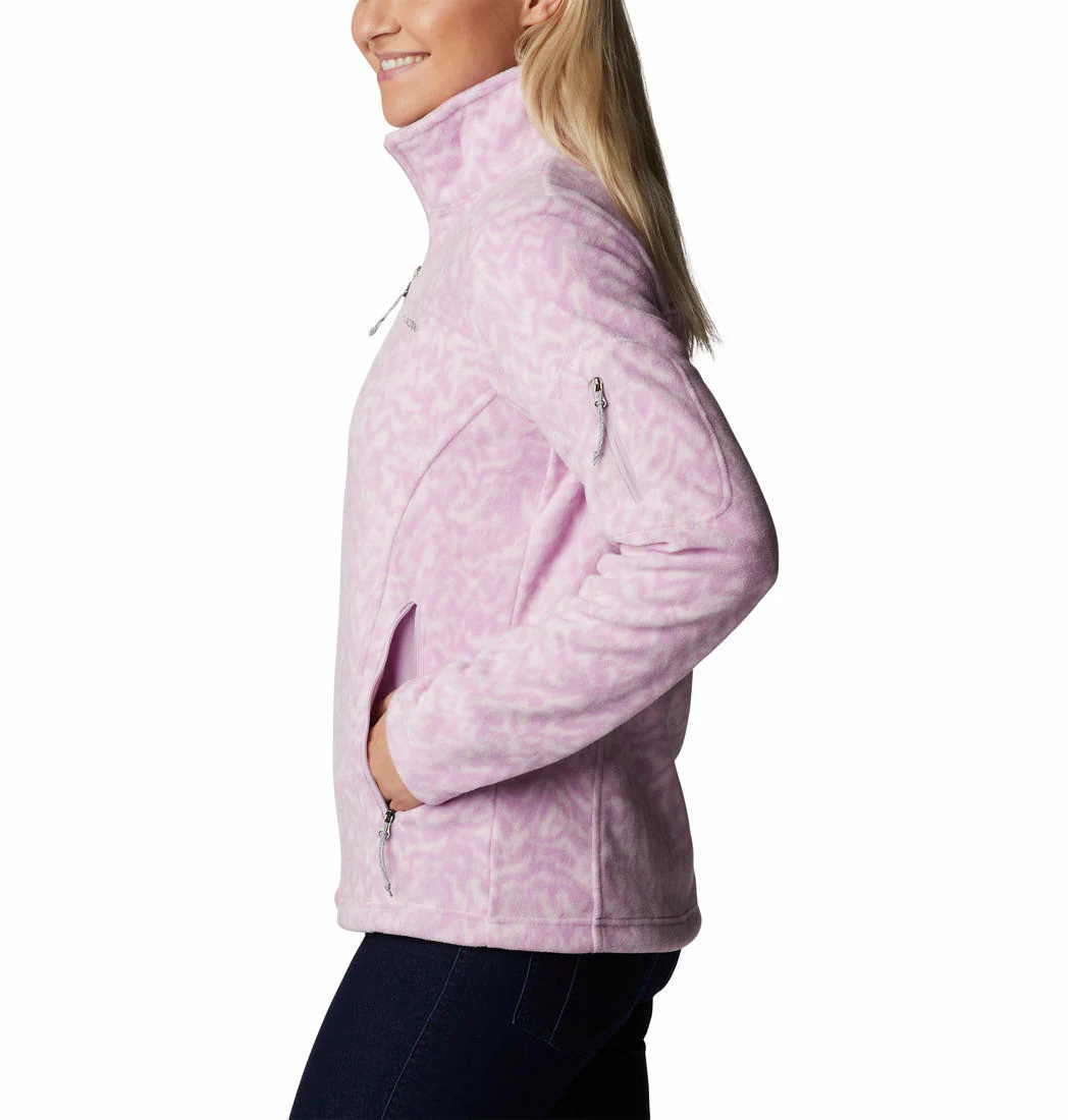 Columbia Women Purple Fast Trek Printed Jkt - Image 2