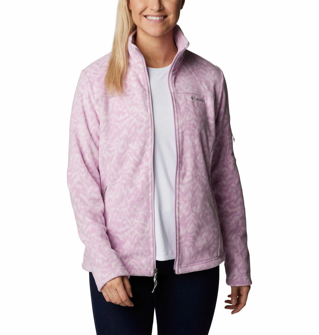Columbia Women Purple Fast Trek Printed Jkt - Image 6