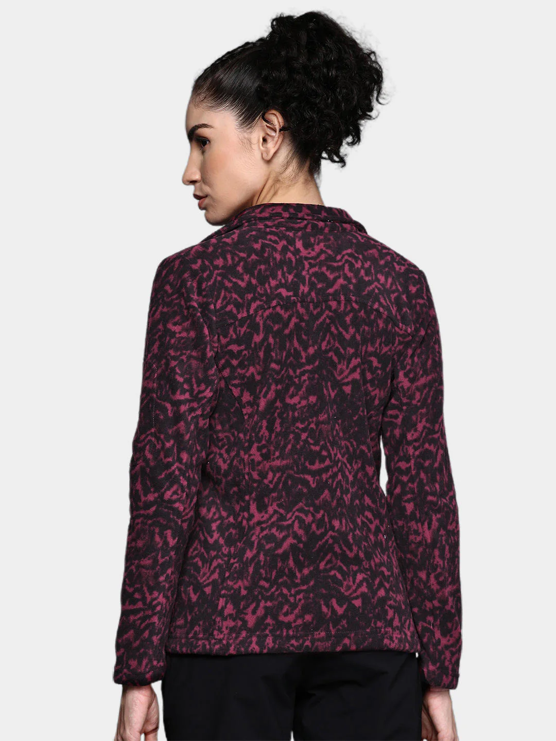 Columbia Women Purple Fast Trek Printed Jkt - Image 10