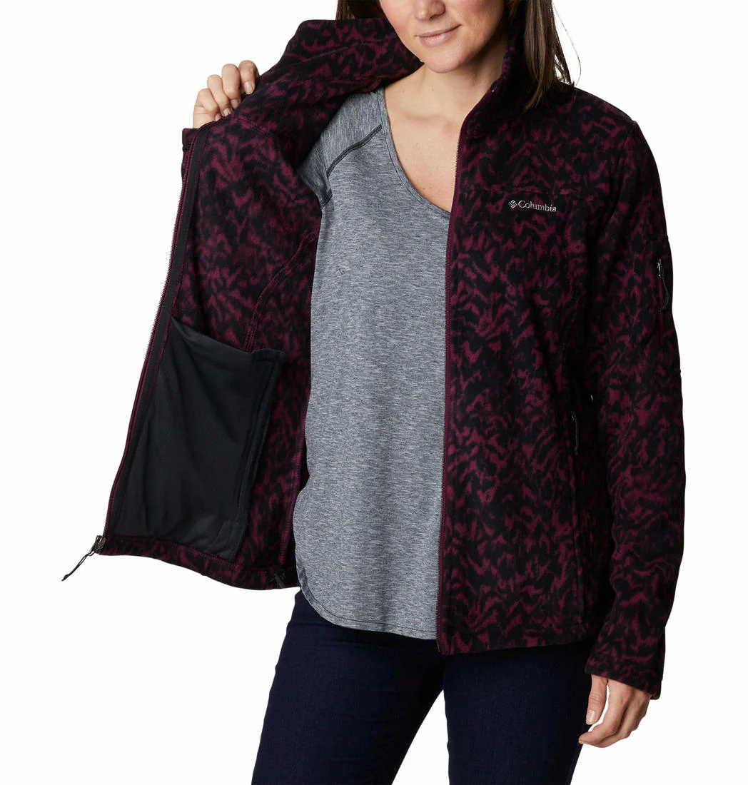 Columbia Women Purple Fast Trek Printed Jkt - Image 2